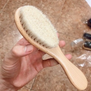 Chổi phủi tóc cán gỗ , chổi phủi tóc nam barber chuyên nghiệp