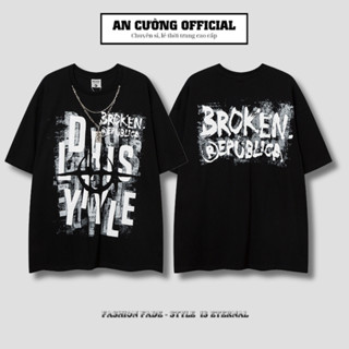 Áo thun nam unisex form rộng cao cấp tay lỡ cổ tròn chất cotton dày dặn thoáng mát - An Cường Official 93