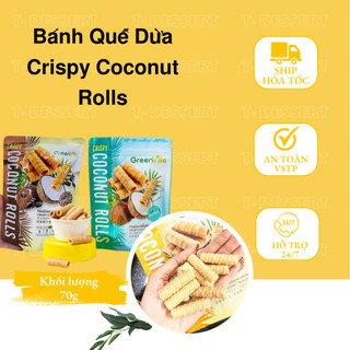 Bánh Quế Dừa Crispy Coconut Rolls Thái Lan Gói 70gram