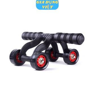 Con lăn tập bụng 4 bÁNH Yoga,Gym + tặng miếng thảm + con lăn 4 bánh tập cơ bụng tại nhà