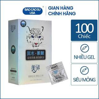 Bao cao su Con Báo nhiều gel bôi trơn, siêu mỏng, nội địa Trung - 100 bao (Có bán lẻ)