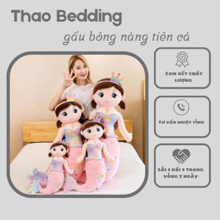 Gấu bông nàng tiên cá - đồ chơi cho bé - gấu bông size 60-80-1m-1m2