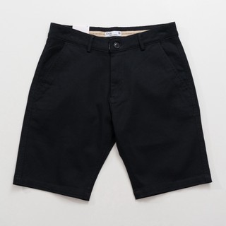 Quần Short Nam Kaki Cao Cấp Màu Đen, Chất Vải Co Giãn Thoải Mái, DOKI SKA-03