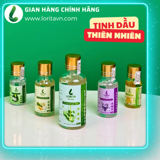 [ĐƠN 160k TẶNG MÁY XÔNG] Tinh dầu thiên nhiên Sả chanh, Quế, Oải hương, Bạc Hà, Sả Java, Tràm LORITA dùng cho máy xông#