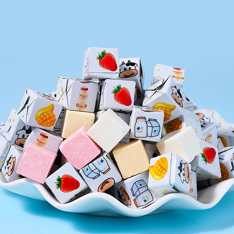 Kẹo Sữa Chua Khô Sấy Lạnh Cube Viên Mix Vị Cute Phô Mai Que Kẹo HotTrend