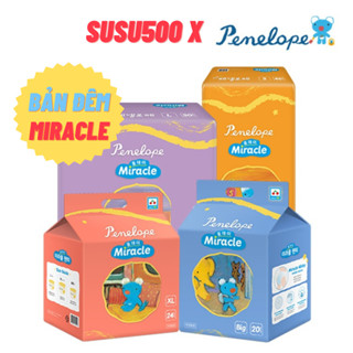 [HCM] Tã/Bỉm PENELOPE Miracle bản đêm dán/quần L30/XL24/XXL20/XXXL18 (Susu500)