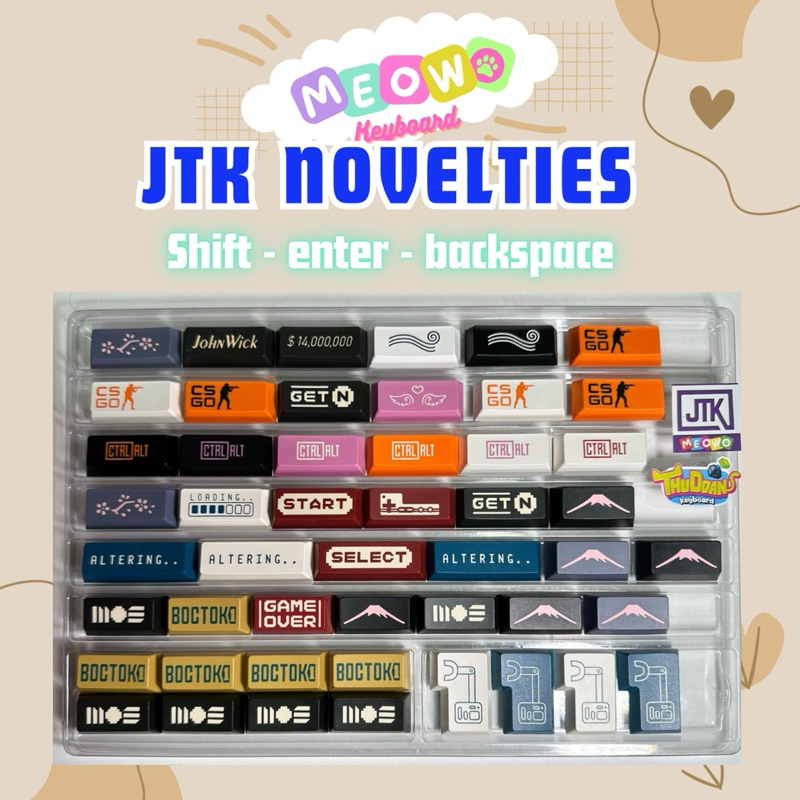 KEYCAP Lẻ Novelties | Keycap JTK Có Hình | Keycap Cherry Profile | Novel JTK Nhiều Phân Loại | Hàng chính hãng JTK