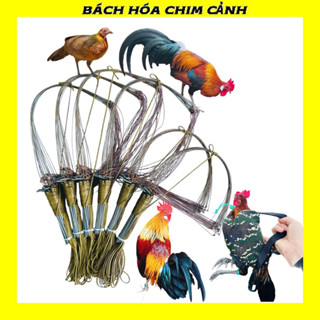 Giò Bẫy Gà Rừng Chân Thép Cao Cấp Cáp Se 4 Xử Lí Nhiệt Khoen Đúc Bộ 20 Chân
