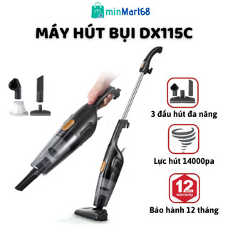 Máy hút bụi gia đình cầm tay Deerma DX115C máy hút bụi cầm tay gia đình lực hút 14kPa
