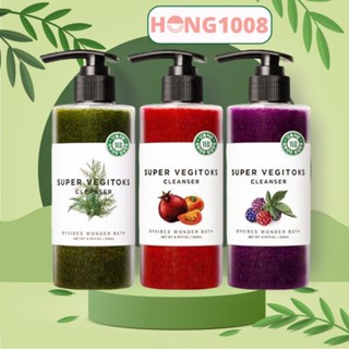 Sữa Rửa Mặt Rau Củ Thải Độc Byvibes Wonder Bath Super Vegitoks Cleanser 300ml có nhiều mùi Hàn Quốc shop Hong1008