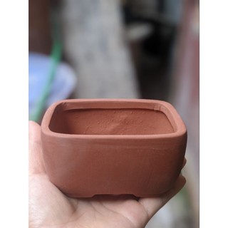 Chậu bonsai đất nung hình chữ nhật trồng, sen đá, xương rồng,cây bonsai đẹp