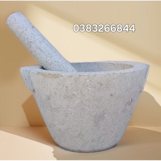 cối và chày đá[cối rộng 24cm]