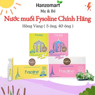 Nước muối sinh lý Fysoline Gifrer nhập khẩu Pháp hồng vàng vệ sinh mắt, mũi, miệng cho bé