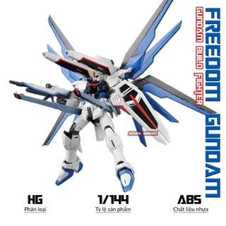 Mô hình Lắp ráp HG Freedom Gundam, 1/144 Gunpla, Mô hình nhựa, Đồ chơi xếp hình Mecha