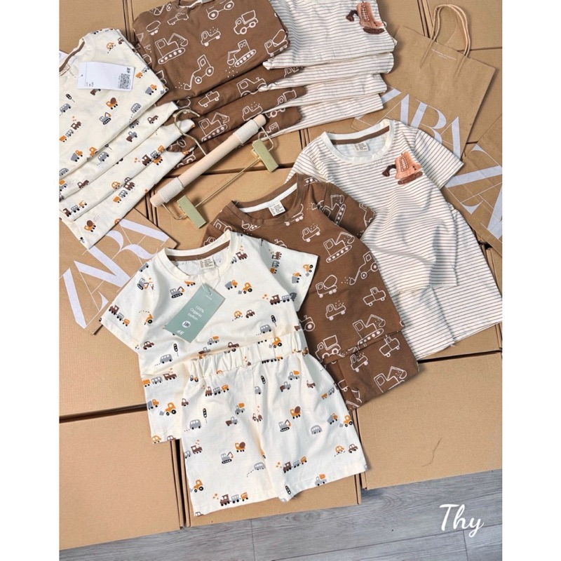 SÉT 3 BỘ COTTON VNXK BÉ TRAI [MỊN -MÁT-RẺ]