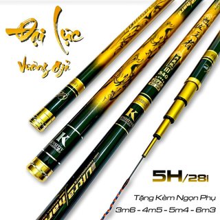  Cần câu tay Đại Lực Vương Giả 5H - 28i tặng kèm 1 ngọn phụ 