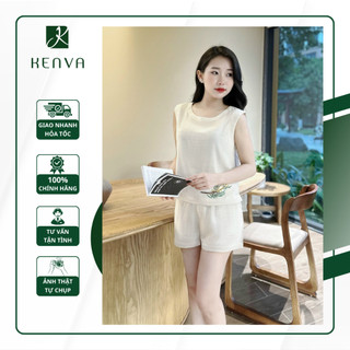 Set bộ 24sb02 kenva - set bộ đồ nữ chất đũi mềm mịn thoáng mát cho mùa hè