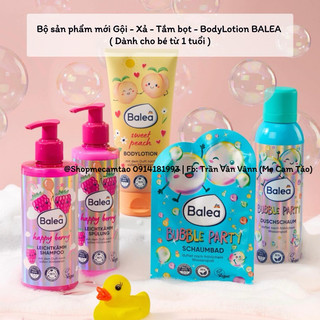 Dầu gội - Xả tóc Balea - BodyLotion Balea - Gói tắm bồn tạo bọt Balea cho bé