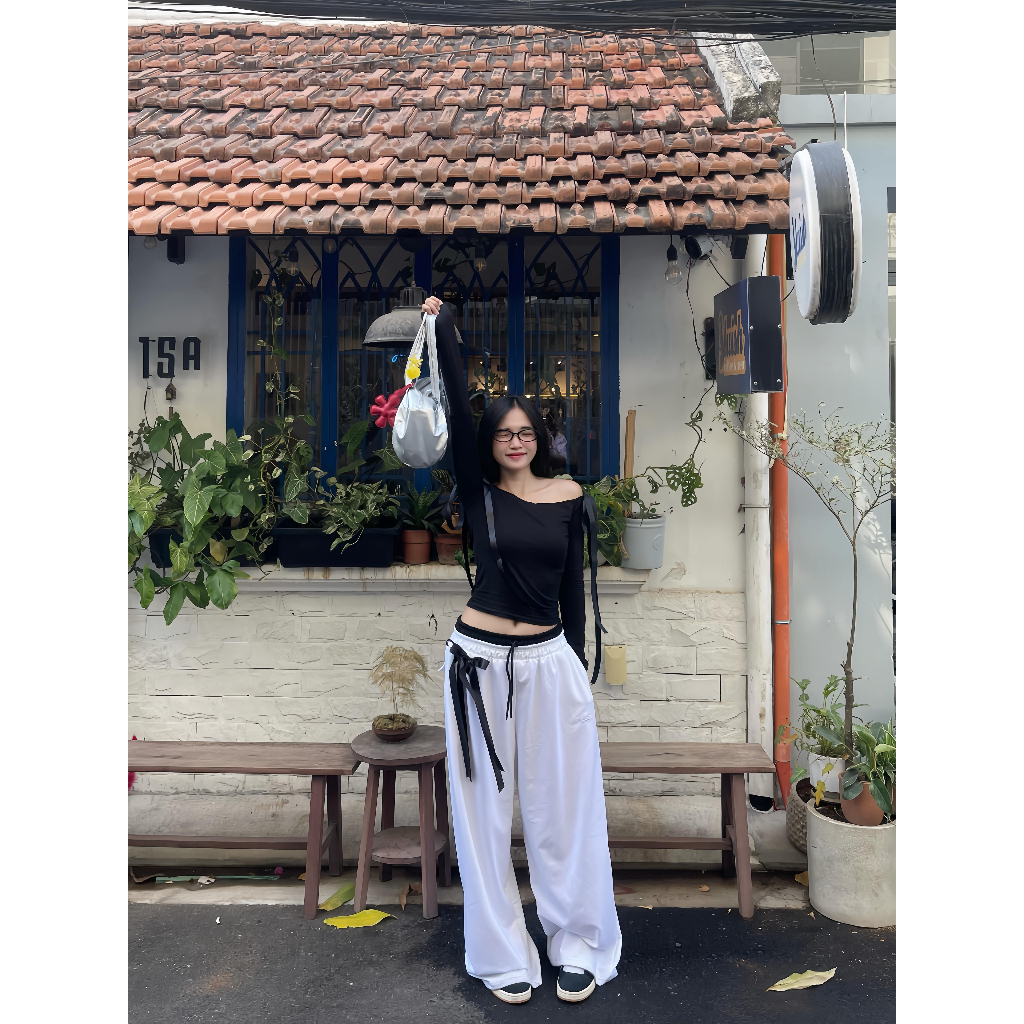 ( MUA 1 QUẦN TẶNG KÈM 2 NƠ-NƠ CÓ THỂ THÁO RỜI) QUẦN DA CÁ FORM RỘNG UNISEX CÓ CHỐNG TIA UV ( Q2 ) | BigBuy360 - bigbuy360.vn