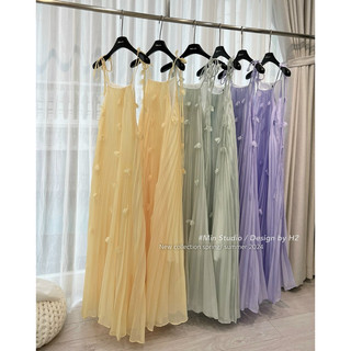 Váy maxi 2s dập ly