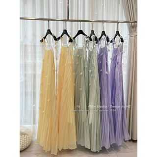 Váy maxi 2s dập ly
