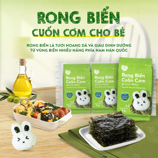  Combo 2 lốc rong biển cuộn cơm giàu dinh dưỡng cho bé từ 6 tháng tuổi