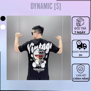 Local brand áo thun dynamic sợi cotton 100% 2 chiều 250gsm phong cách unisex form rộng sợi cotton 100% 2 chiều 250gsm