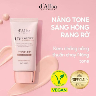 Kem Chống Nắng Nâng Tong Trắng Hồng Rạng Rỡ D'alba