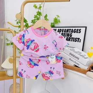 [6-14kg] Đồ bộ xuất hàn bé gái | Quần áo cotton xuất hàn size nhí | Bảng màu 1