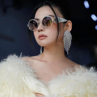 Mắt Kính Râm Nữ Siêu Hot Kính Mắt Thời Trang Form Tròn Sang Chảnh-S9 NÂU