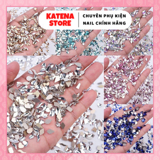 Set 50 viên - Đá khối đính móng chân bằng mix mẫu siêu sáng