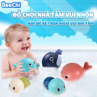  Rùa bơi trong nước BeeChi đồ chơi nhà tắm phòng tắm cho bé rùa dây cót cá heo vịt cua dây cót 