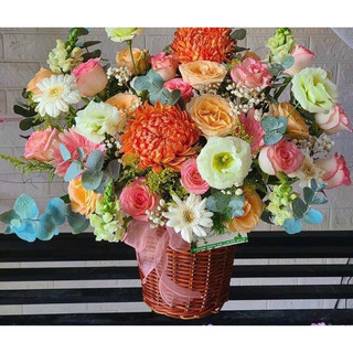 Giỏ mini cắm hoa nhỏ xinh