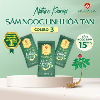  Bột uống Sâm Ngọc Linh Nature Panax giảm căng thẳng, tăng cường sức đề kháng (3 gói x 10gr)