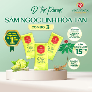  Bột uống detox thải độc gan Sâm Ngọc Linh D'tox Panax (3 gói x 10g)