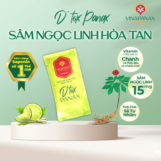 Bột uống detox Sâm Ngọc Linh D'tox Panax và collagen Sâm Ngọc Linh Beauty Panax