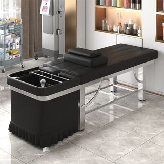 [TẠI XƯỞNG SX] Giường gội inox 2in1 , Giường gội đầu dưỡng sinh Có thể gập được