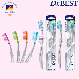 Bàn chải đánh răng dr.best professional polimed - 3 xoáy - mềm - 5054563924513