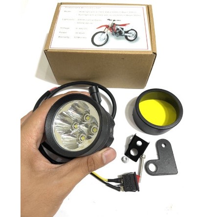 Đèn Trợ Sáng L4X Cree Vỏ Nhôm Gắn Xe Máy