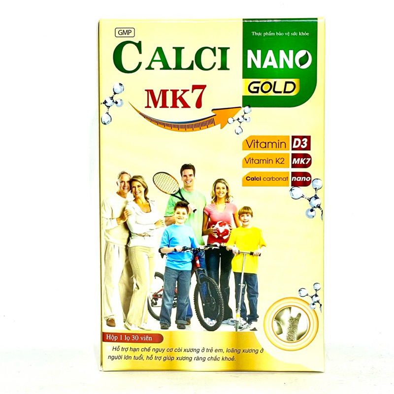 Canxi Nano MK7 hỗ trợ tăng chiều cao