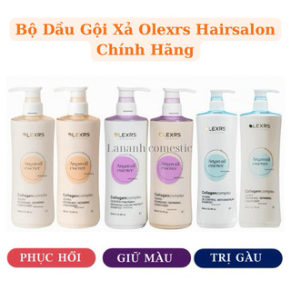 Bộ 3 cặp dầu gội olexrs 2024 Cặp Olexrs phục hồi giữ màu Cặp Olexrs chống gàu kiềm dầu Cặp Olexrs chống rụng mềm mượt