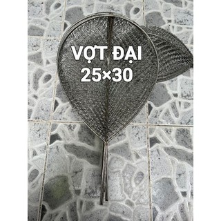 Vợt cá inox Đại 25×30cm , vợt vớt cá , vợt xúc cá , bắt cá fishing