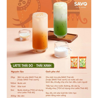 Trà Thái xanh, đỏ hòa tan SAVO