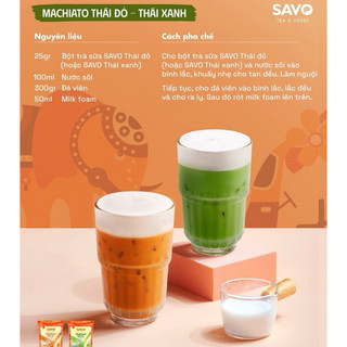 Trà Thái xanh, đỏ hòa tan SAVO