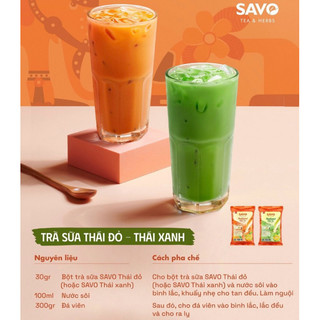 Trà Thái xanh, đỏ hòa tan SAVO