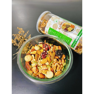 Granola siêu hạt 0% yến mạch nguyên vị 500gram food hạt ngũ cốc