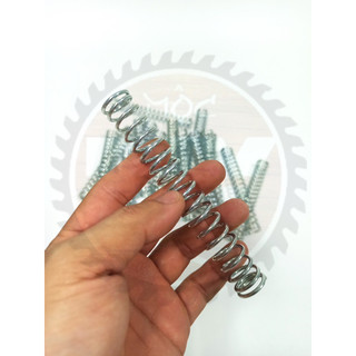 Lò xo nén phi 17 dài 120mm, sợi 2mm (thép xi trắng) (4 cái)