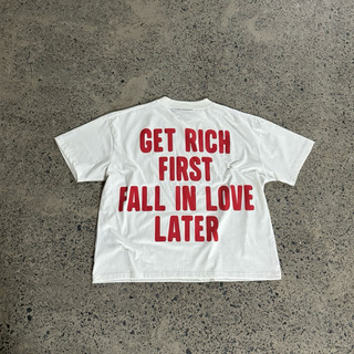 Áo Thun LarkStudio “Be Rich” Boxy Tee Black/White