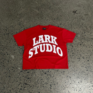 Áo Thun LarkStudio “Be Real” Boxy Tea Red/White/Black