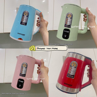 Bình đun siêu tốc Cuckoo - Ấm đun siêu tốc Thái 2.5L nước sôi cao cấp 2 lớp chống nóng chống giật mới màu pastel